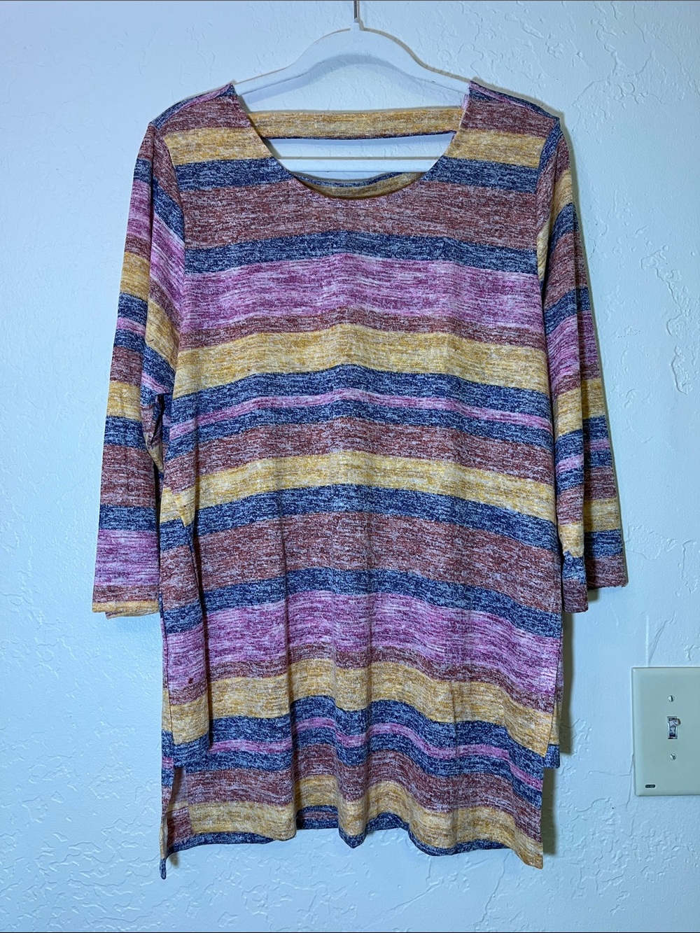 Striped Multi-Color Tunic Top - Women